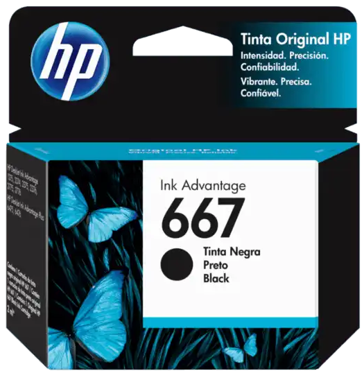 HP 667 Black Cartridge 3YM79AL 2ml-image