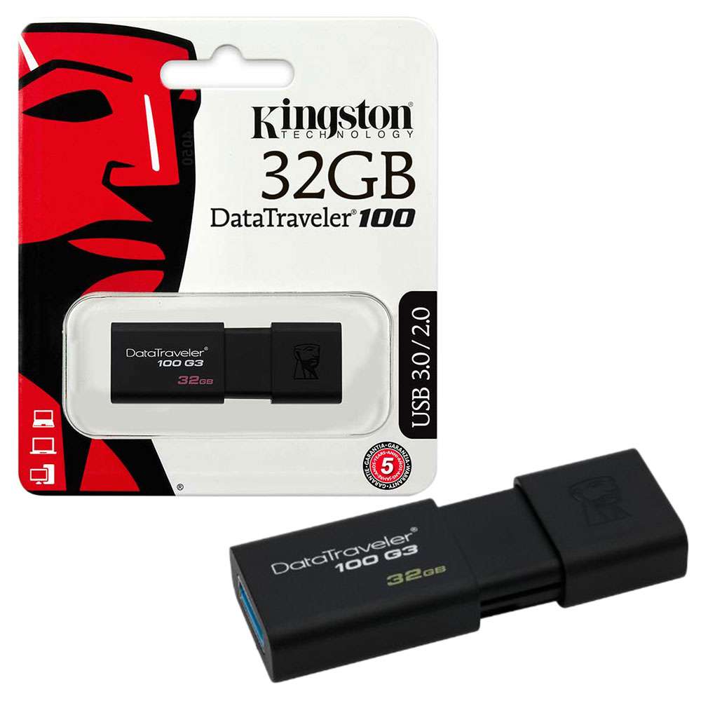 Kingston 32GB Data Traveler 100 USB flash 3.1/3.0/2.0-image