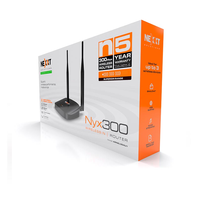 Nexxt NYX 300 Wireless N Router 300Mbps-image