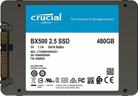 Crucial 480 GB SSD BX500-image