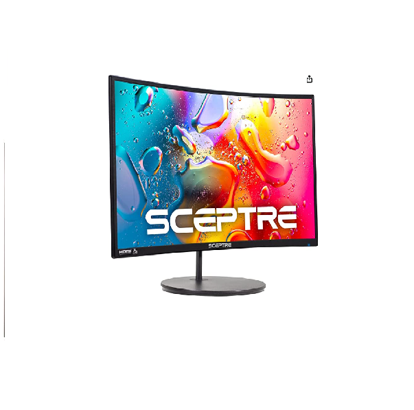 Sceptre Curved 24-inch Gaming Monitor 1080p R1500 98% sRGB HDMI x2 VGA Build-in Speakers, VESA Wall Mount Machine Black-image